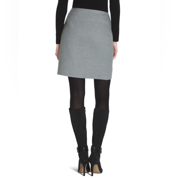 NWT White House black market boot skirt gray size 4 - Picture 3 of 8